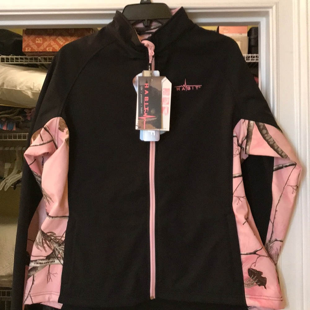 Pink Camouflage/Black Jacket